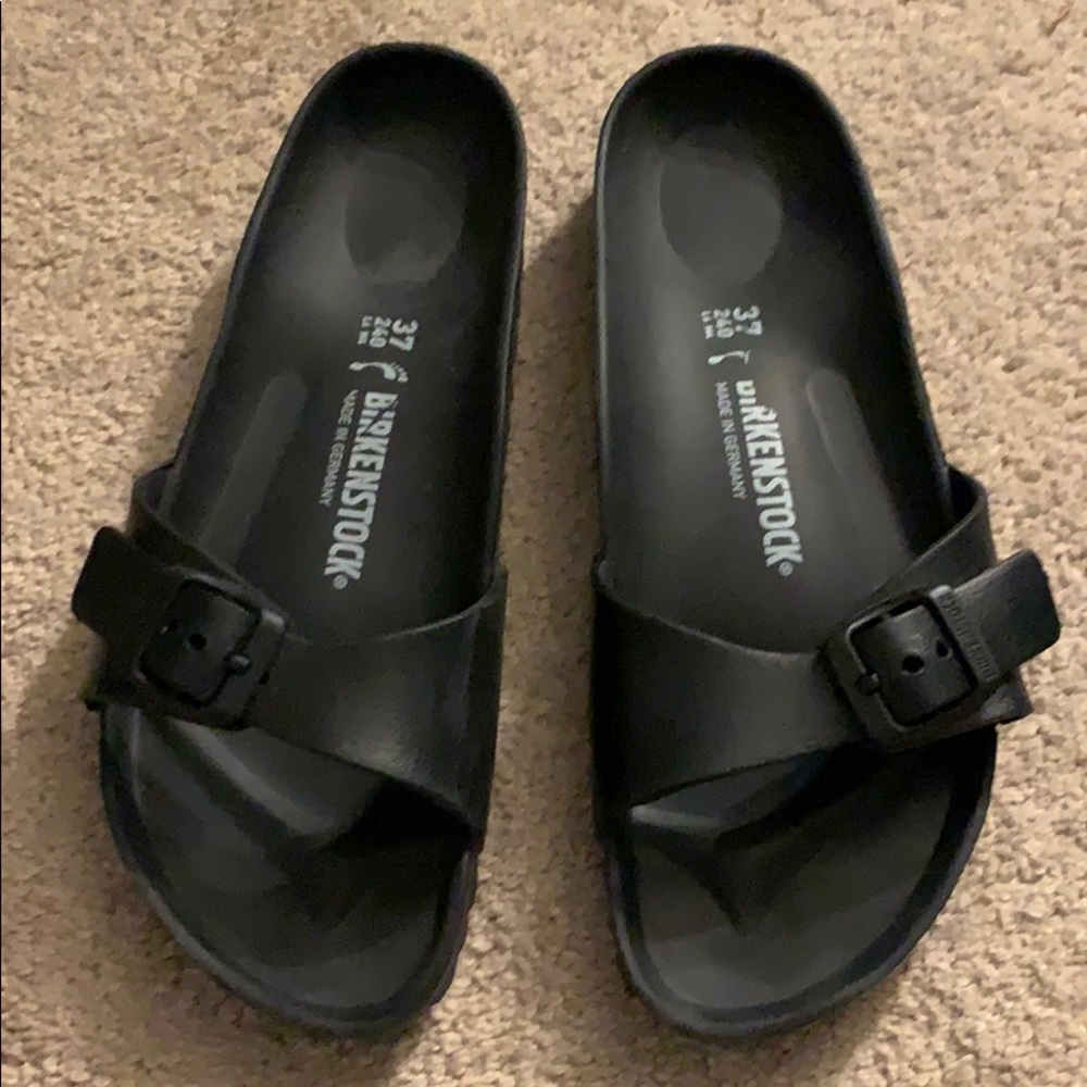 Birkenstock rubber slip on sandals
